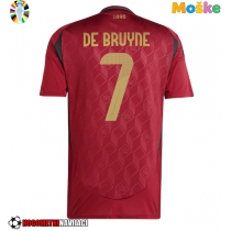 Moške Nogometnih dresov Belgija Kevin De Bruyne #7 Domači EP 2024 Kratki rokavi